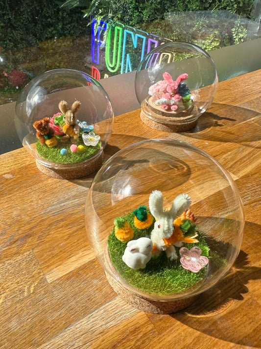 Easter Workshop - Twist Stick Mini Bunny Terrarium DIY ❤️ with FREE Matcha Drink