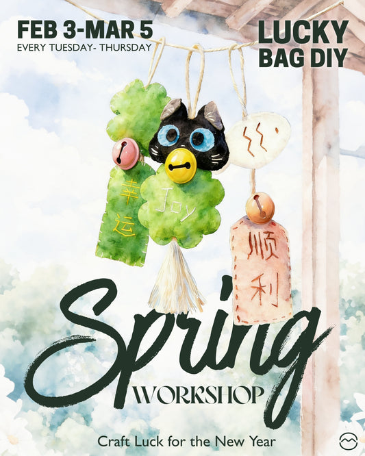 New Year Lucky Bag DIY Workshop❤️ with FREE Matcha Drink