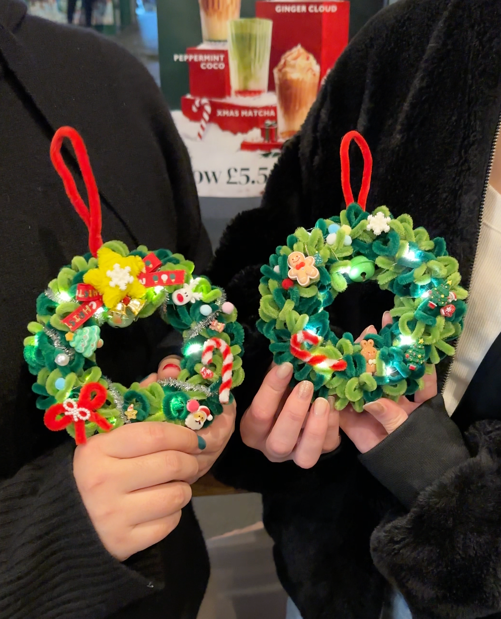 Christmas Wreath DIY Workshop ❤️ With Free Matcha