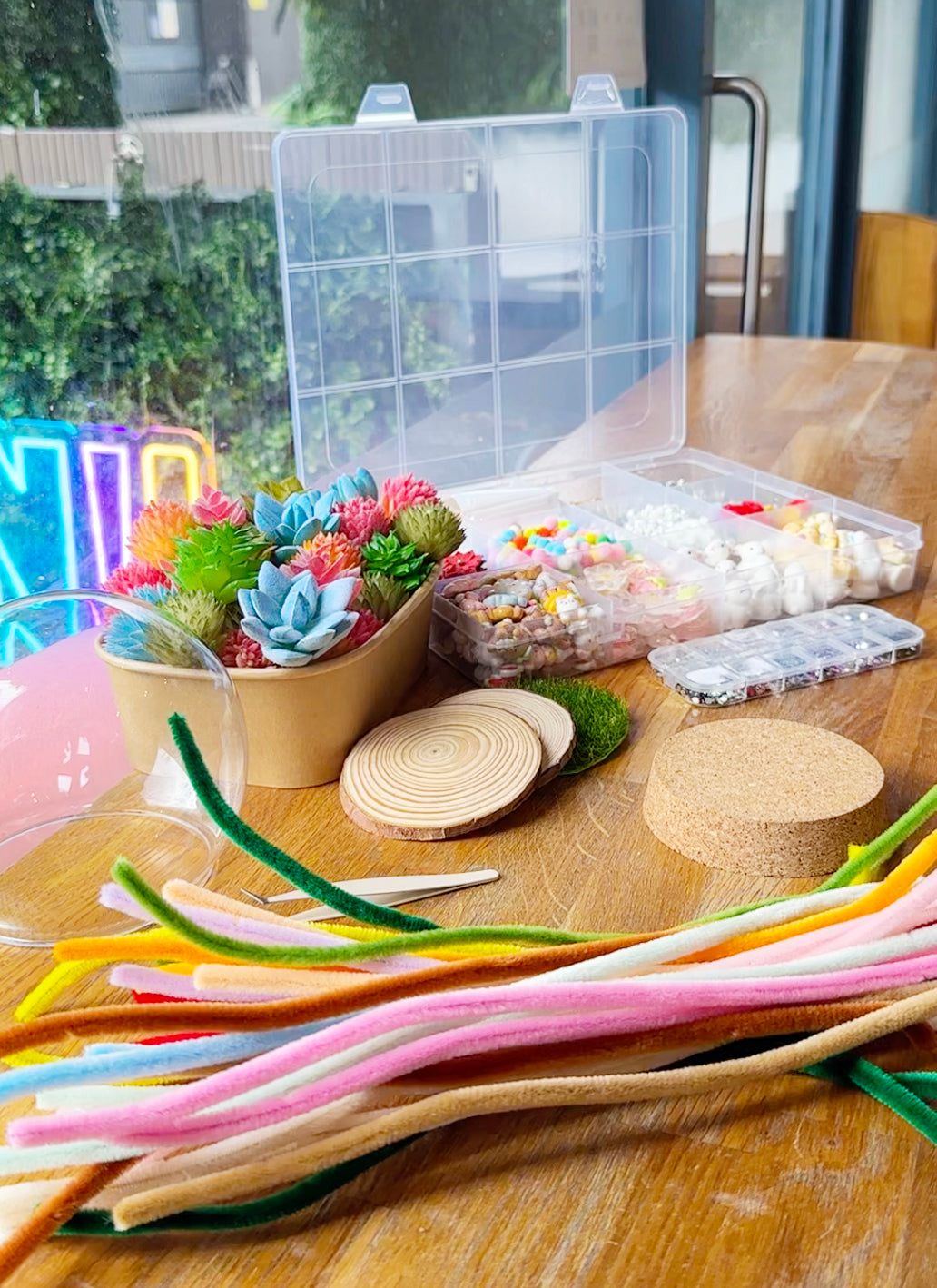 Easter Workshop - Twist Stick Mini Bunny Terrarium DIY ❤️ with FREE Matcha Drink