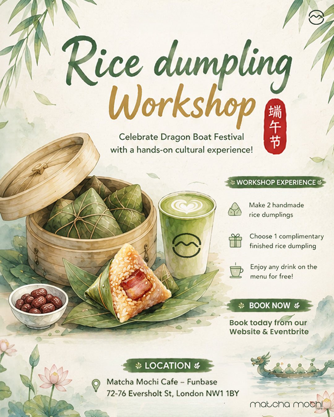 Rice Dumpling Workshop❤️With Free Matcha